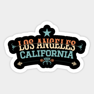 Los Angeles California Latin Style - Los Angeles California Sticker